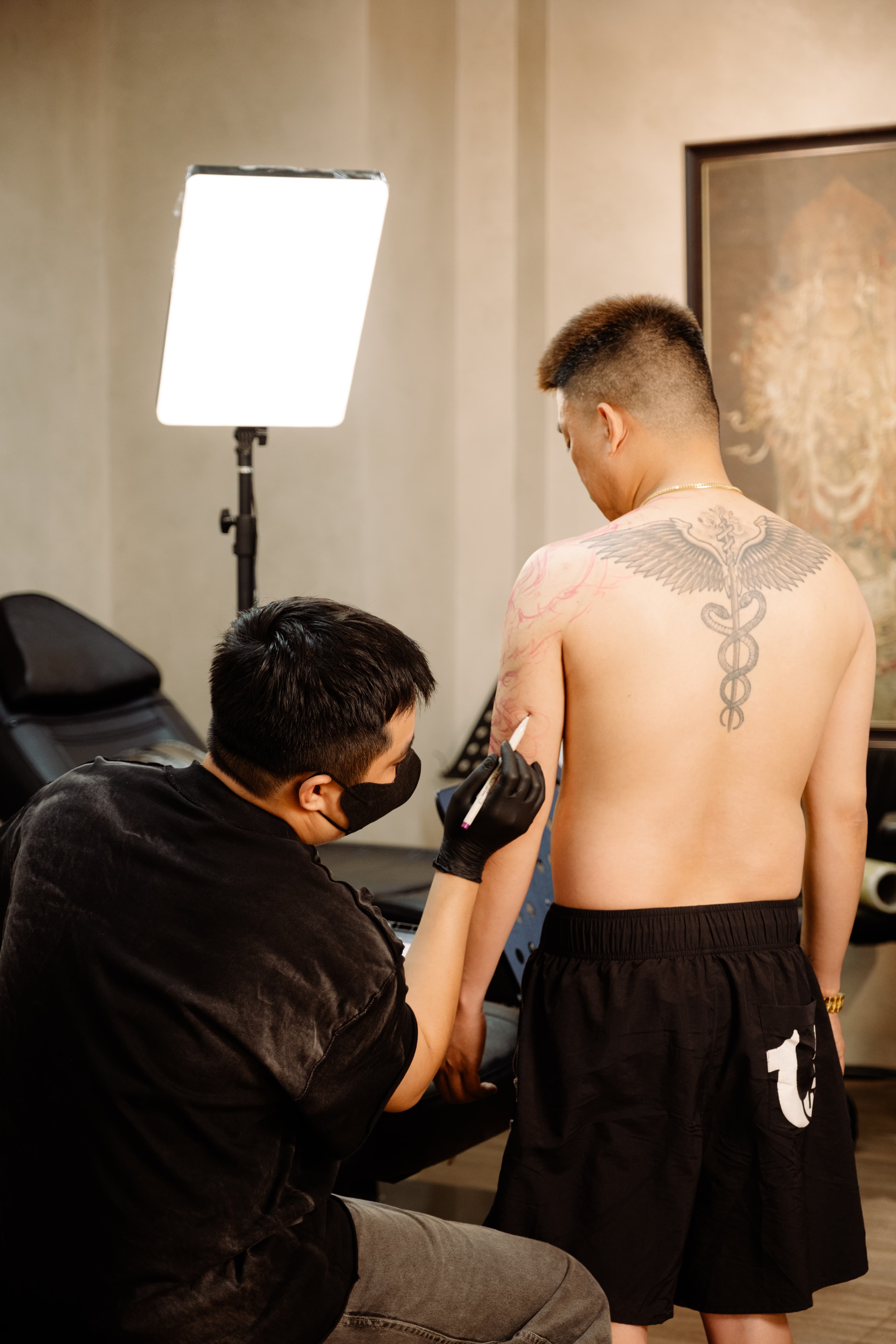 Sterile and Medical Grade Tattoo Setup at Stage Ink Studio Saigon